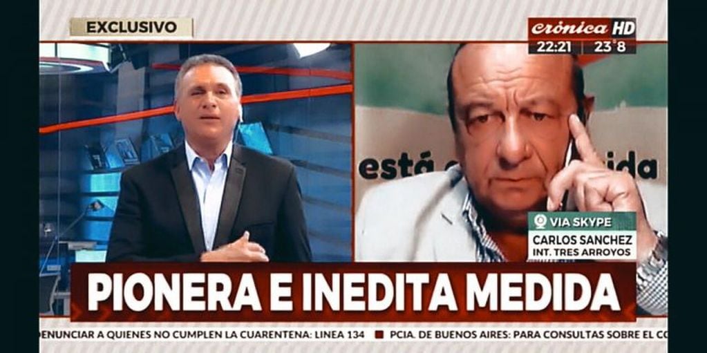 Carlos Sánchez en Crónica Tv