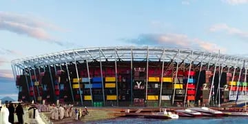 Palpitando Qatar 2022: cómo es el estadio construido con contenedores