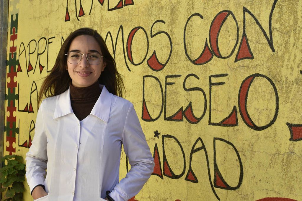 Gisela Gómez.  Primera docente  cordobesa candidata al "Nobel de la Educación". (Ramiro Pereyra/La Voz)