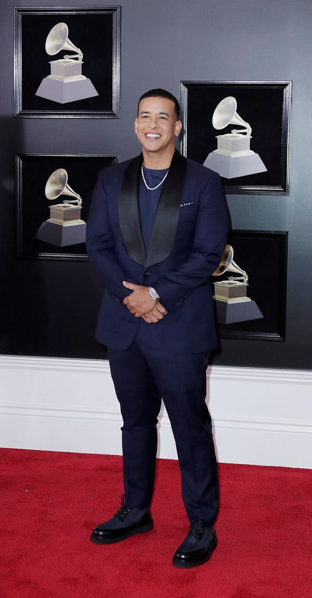 MCX001. New York (United States), 28/01/2018.- Daddy Yankee arrives for the 60th annual Grammy Awards ceremony at Madison Square Garden in New York, New York, USA, 28 January 2018. (Nueva York, Estados Unidos) EFE/EPA/JASON SZENES