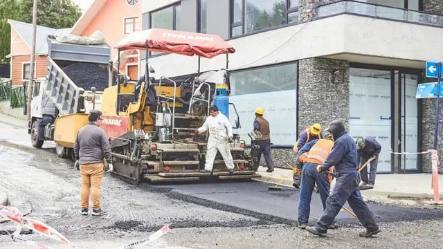 Ushuaia: continúa la obra de repavimentación