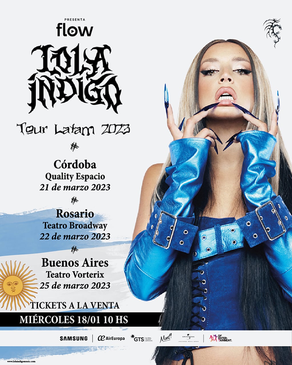 Lola Índigo anunció shows en Buenos Aires, Córdoba y Rosario