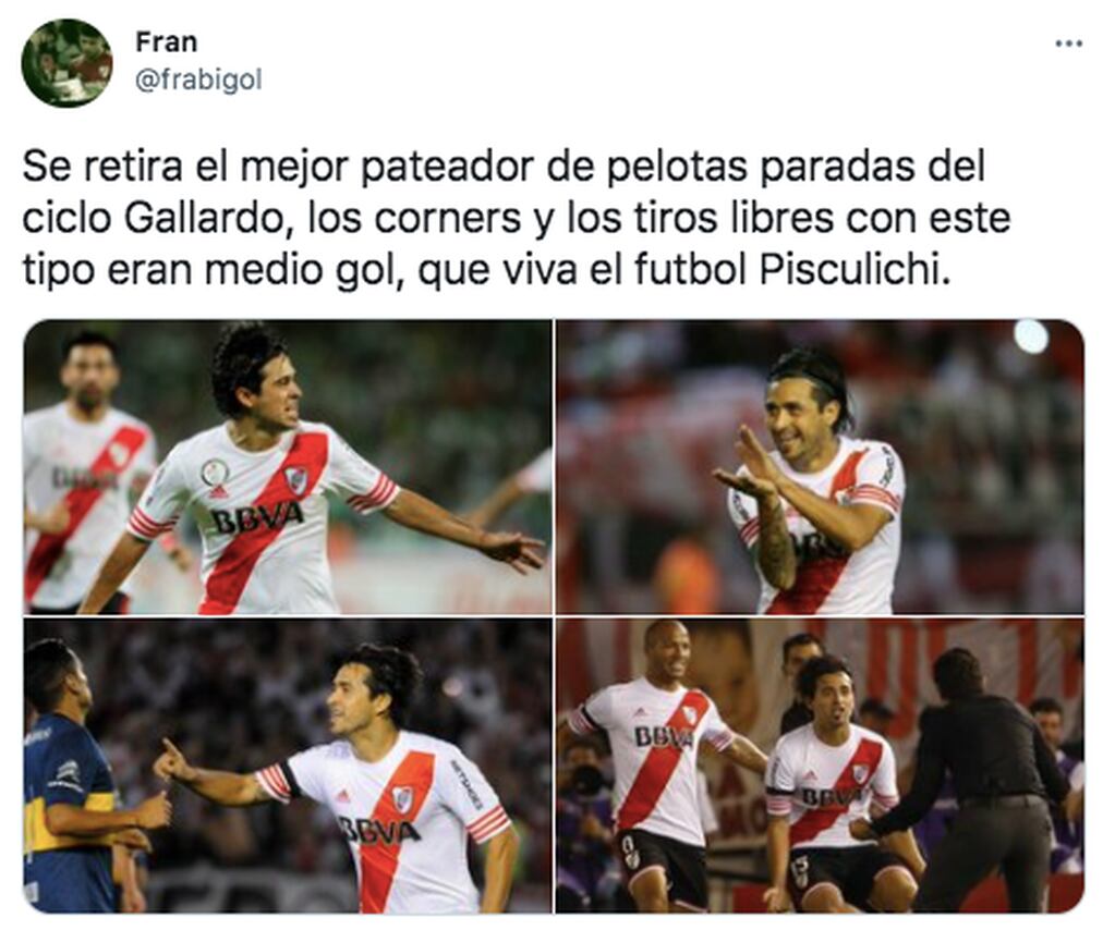 El mensaje de los hinchas de River para Leonardo Pisculichi.