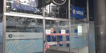 Clausuraron un cajero automático del Banco Nación en Rosario