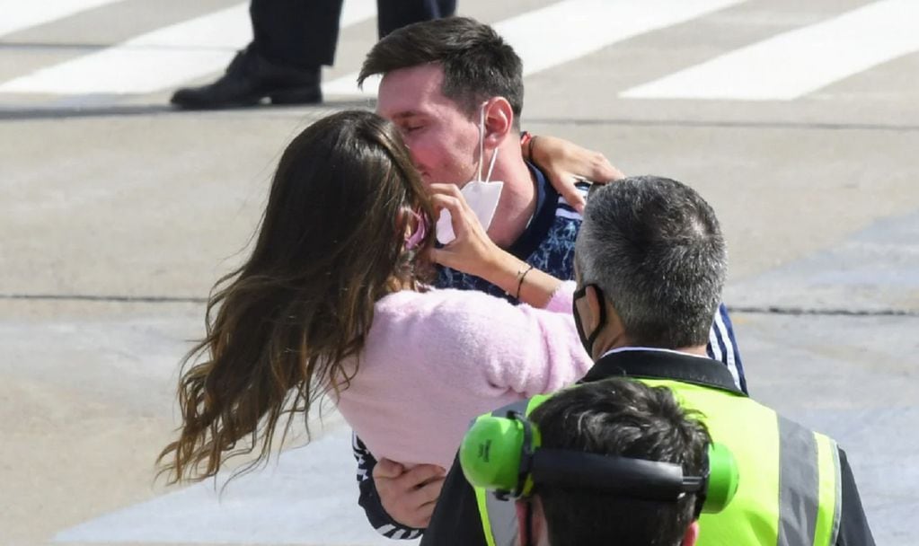 Lionel Messi y su esposa Antonela Roccuzzo se reencontraron después de muchos días.