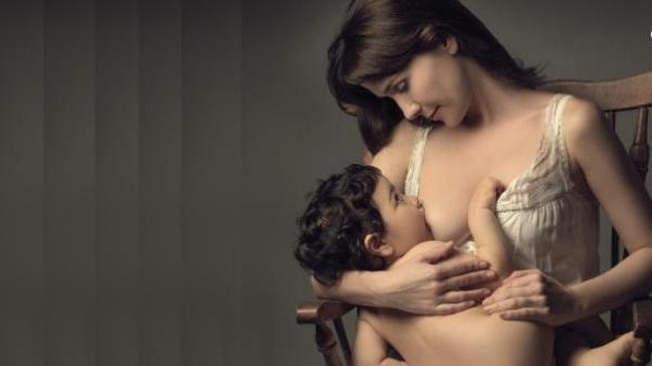 Natalia Oreiro y su hijo Merlín, en una campaña para UNICEF.