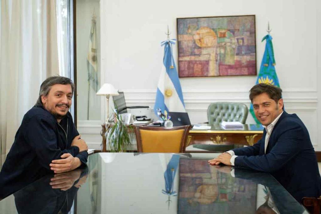 Máximo Kirchner y Axel Kicillof (Prensa)