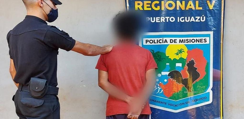 Un hombre terminó detenido tras cometer un robo en modalidad “boquetero” en Puerto Iguazú.