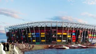 Palpitando Qatar 2022: cómo es el estadio construido con contenedores