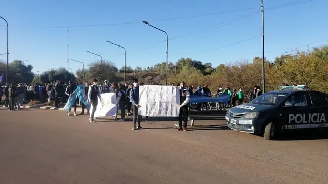 Protesta alumnos Liceo Agrícola.