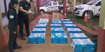 Hallan un cargamento de cigarrillos ilegales en Santiago de Liniers