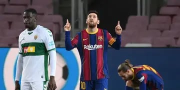 Lionel Messi frente a Elche
