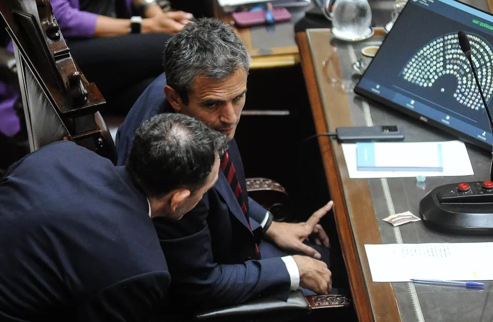 Martín Menem, en el debate de la ley ómnibus. Foto Federico Lopez Claro
