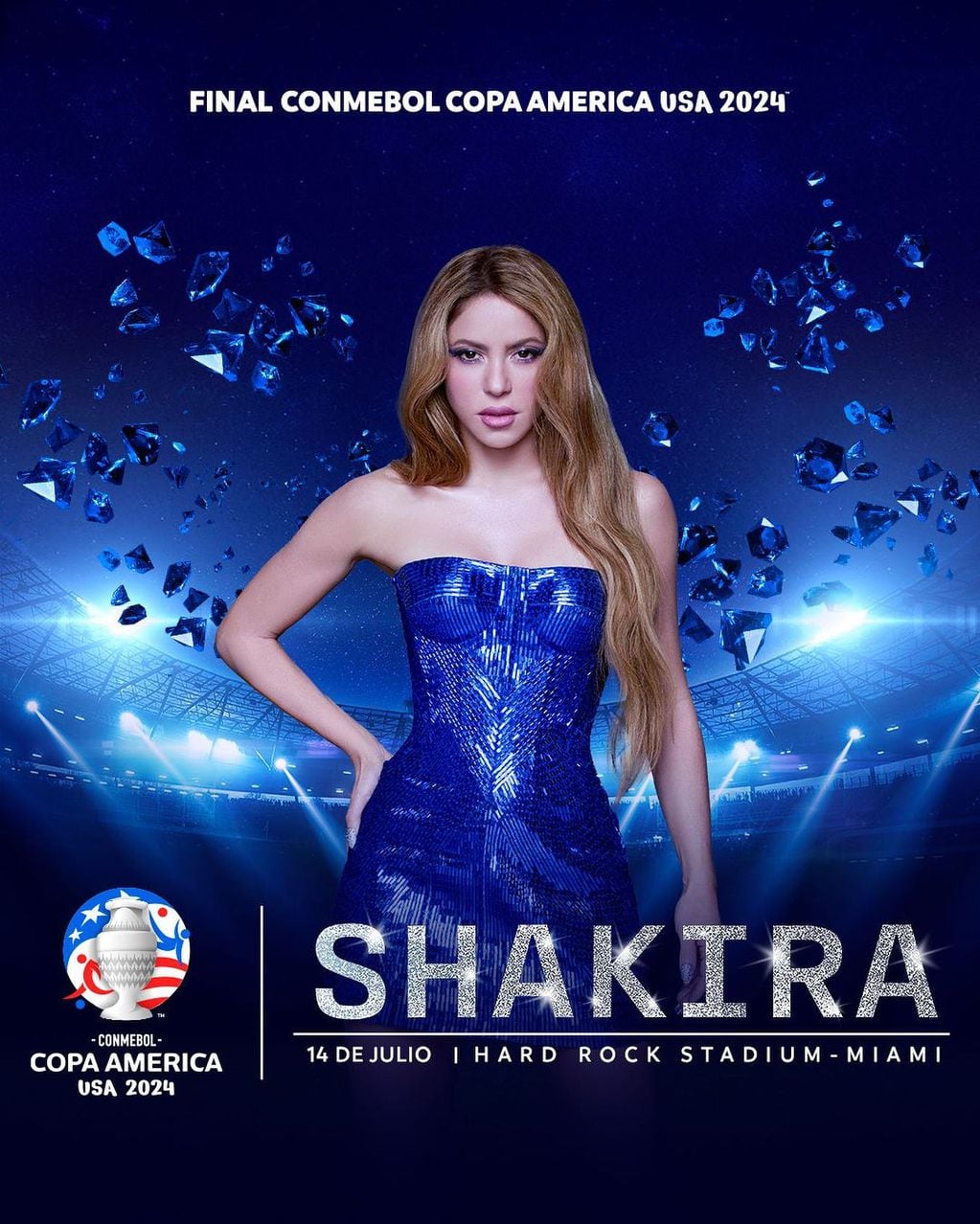 Shakira, la estrella colombiana que cantará en la final de la Copa América 2024