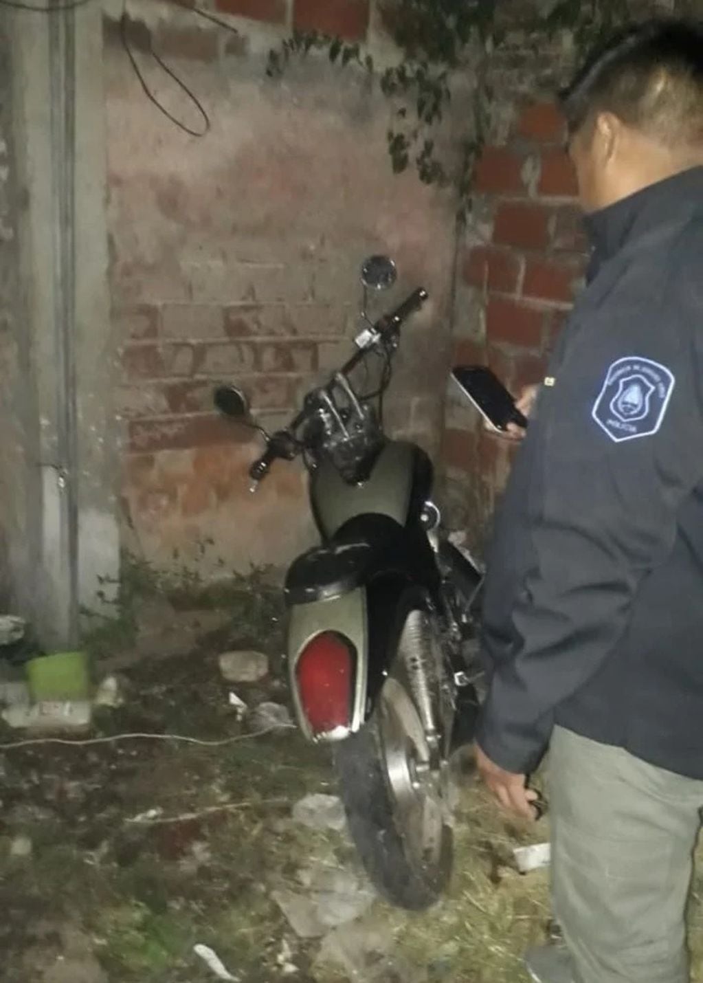 La moto usada en el crimen del motochorro de Ramos Mejía