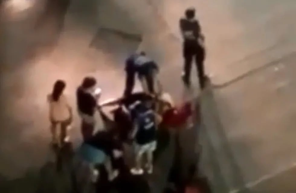 La persona fue atropellada en Güemes (Captura de video).