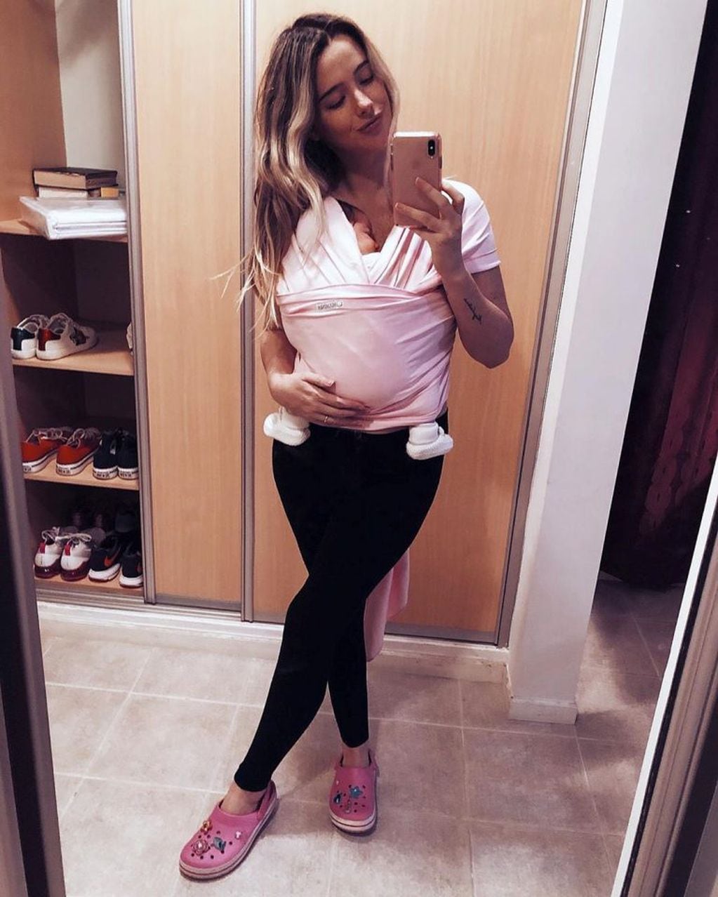 Sol Rivas con su segundo bebé. (Instagram/solcitorivas)