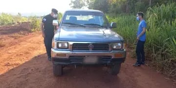 Camioneta robada fue recuperada en Puerto Esperanza
