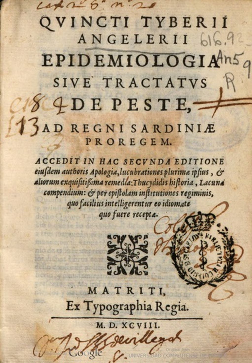 Manual creado por Quinto Tiberio para enfrentarse contra la peste negra