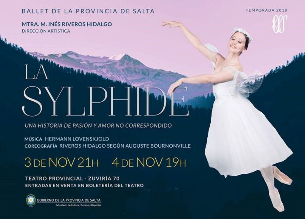 La Sylphide se repondrá este fin de semana en el Teatro Provincial (Web)