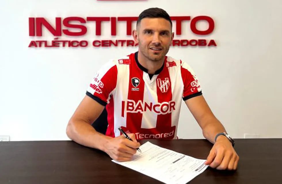 Adrián "Maravilla" Martínez se convirtió este lunes en jugador de Instituto para 2023 (Foto: Prensa IACC).