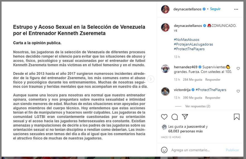 Escándalo en la selección femenina de fútbol de Venezuela: 24 jugadoras denunciaron por abuso sexual a un exentrenador.