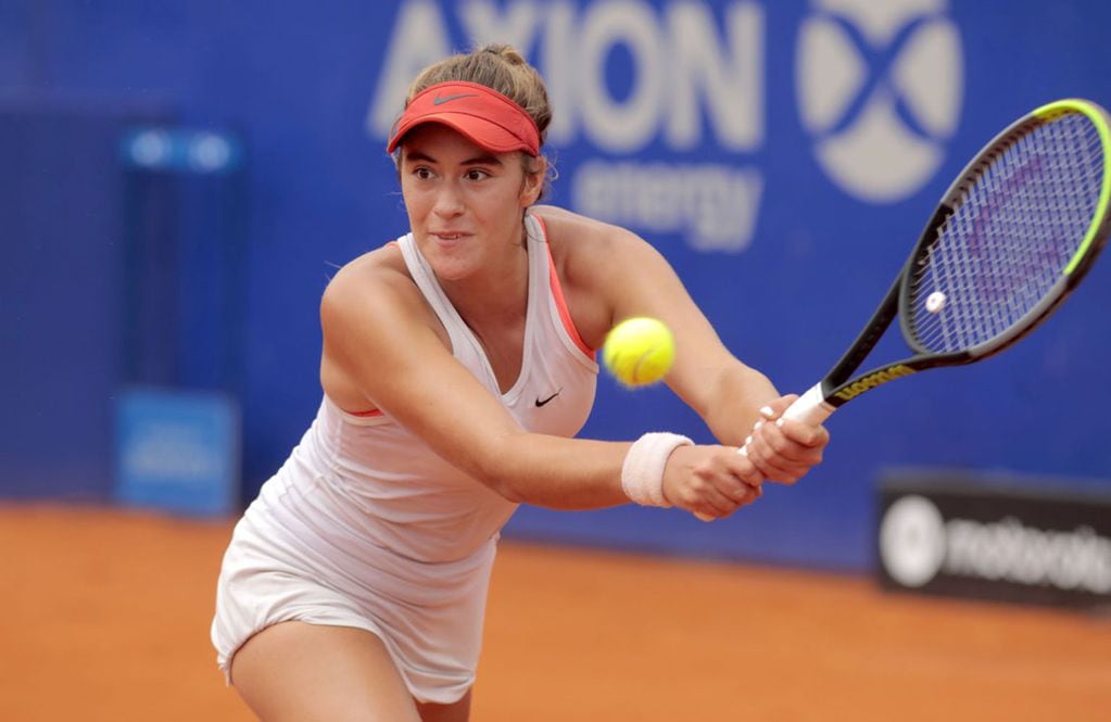 Solana Sierra ganó en su debut en el Argentina Open. (Prensa Argentina Open)