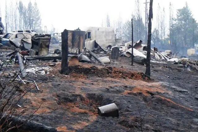 Incendio en la Comarca Andina