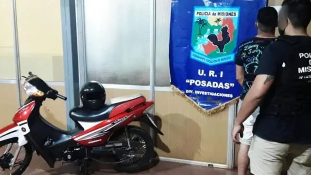 Terminó detenido tras intentar comercializar una motocicleta robada