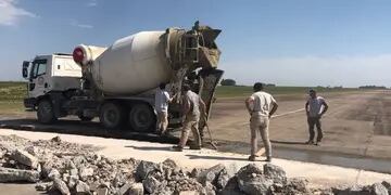 Reparan pista en el Aeródromo Municipal de Tres Arroyos