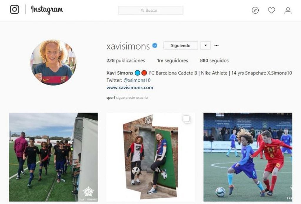 Xavi Simons es sensación en las redes sociales.