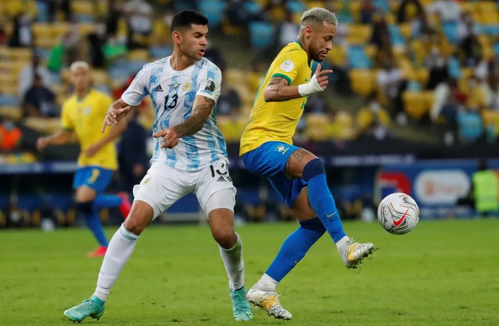 Cristian Romero jugó pese a la lesión que lo paró media copa. Y contra Neymar... (La Voz).