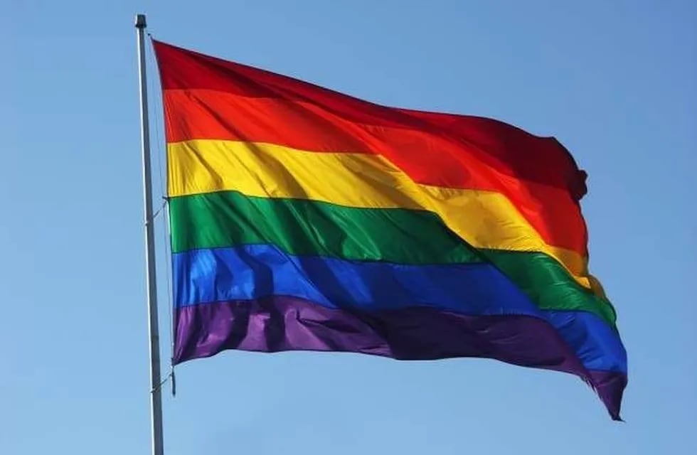 Bandera del orgullo gay.