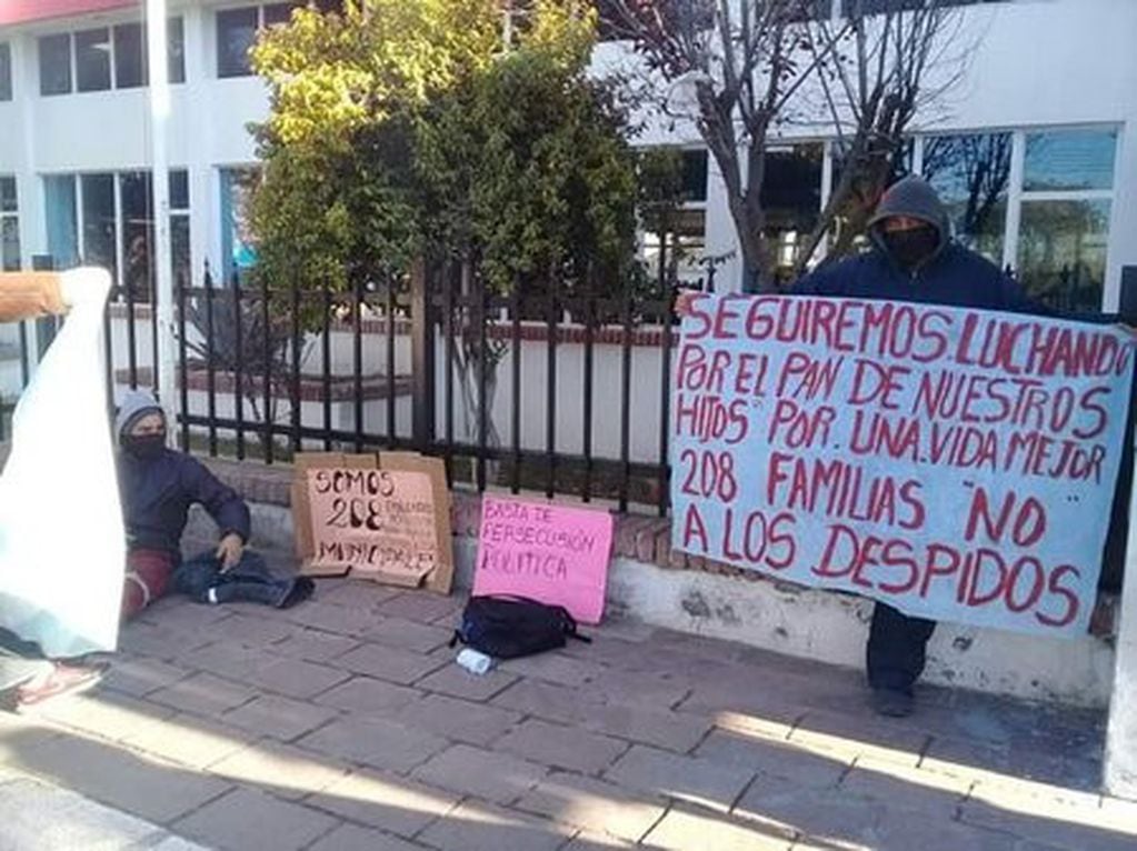Pico Truncado protesta de desocupados