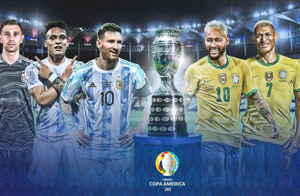 Lionel Messi y Neymar fueron elegidos este sábado como los mejores jugadores de la Copa América 2021. (@CopaAmerica)