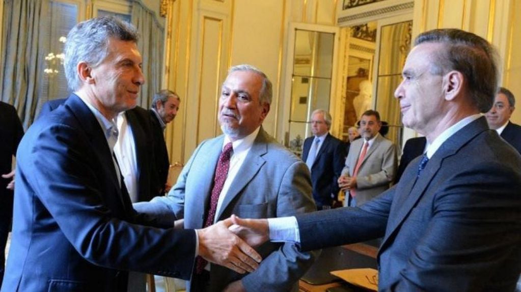 Mauricio Macri con Miguel Ángel Pichetto