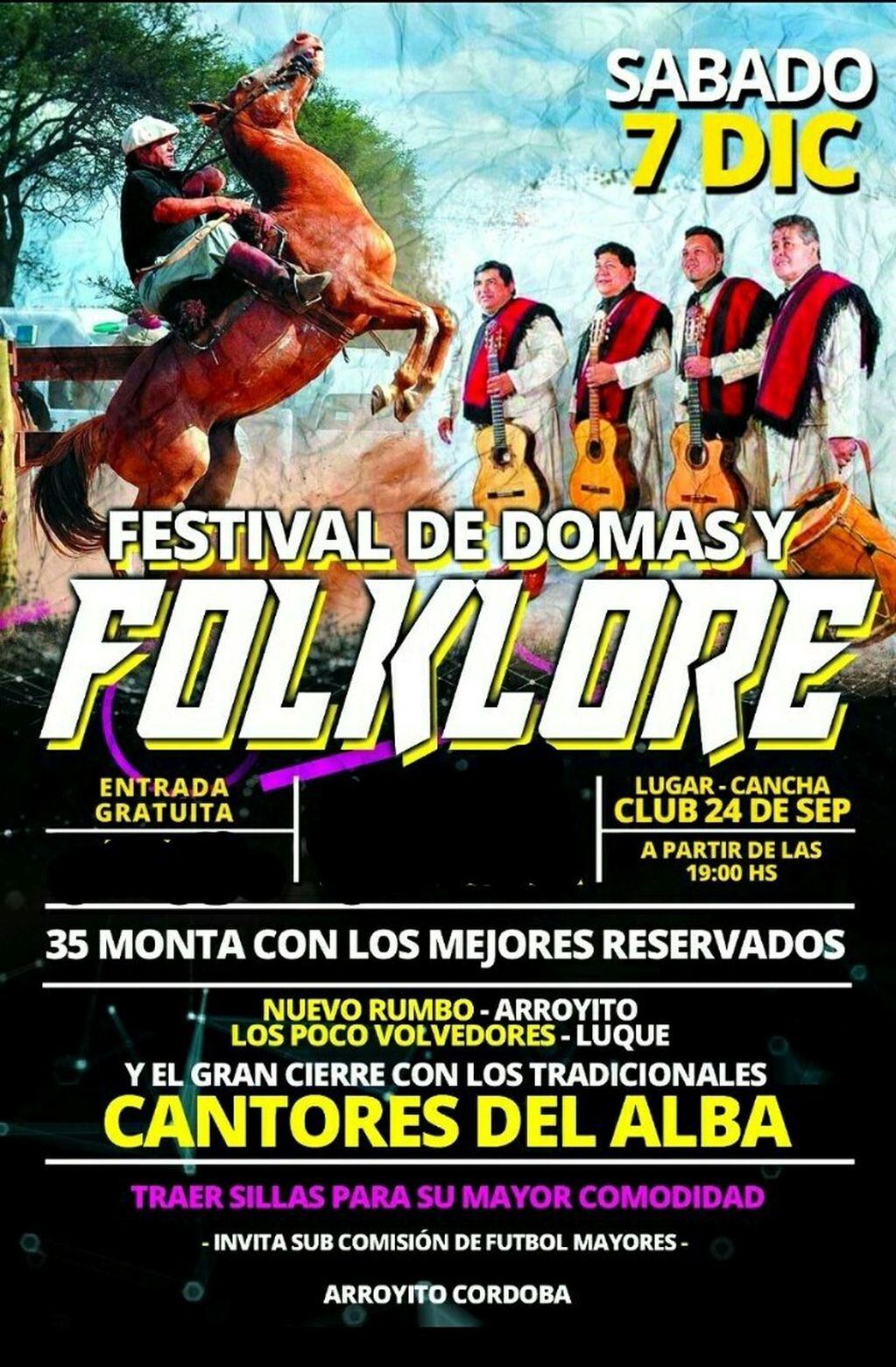 festival Doma y Folclore en Arroyito