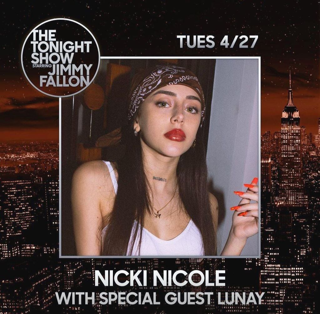 Nicki Nicole se presentará en el show de Jimmy Fallon.
