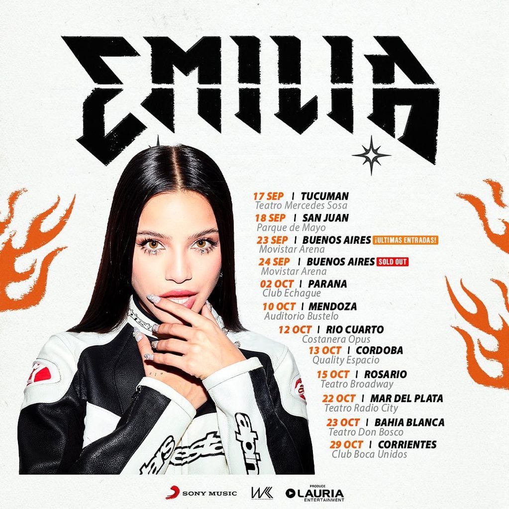 Emilia Mernes anunció más fechas de su tour “Tú crees en mí?” en varias provincias de Argentina