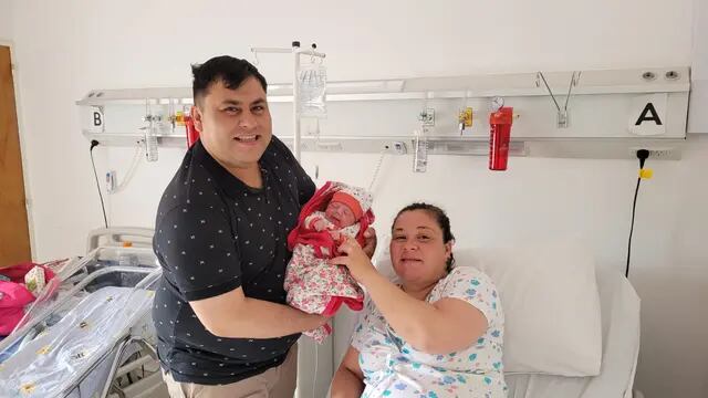 María Guadalupe nació en la Clínica Regional Arroyito
