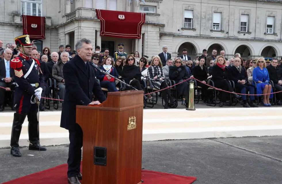 AME7397. BUENOS AIRES (ARGENTINA), 29/05/2019.- El presidente argentino, Mauricio Macri en el acto de conmemoración del 209° aniversario del Ejército nacional en Buenos Aires