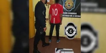 Un joven terminó detenido por atemorizar a sus vecinos con una “tumbera”. Policía de Misiones