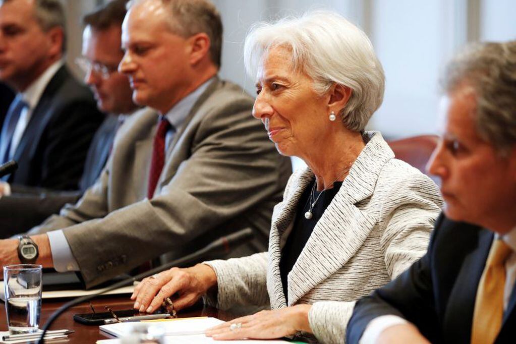 La directora del FMI Christine Lagarde cuandoe etuvo en Buenos Aires para reunirse con Macri (Web)
