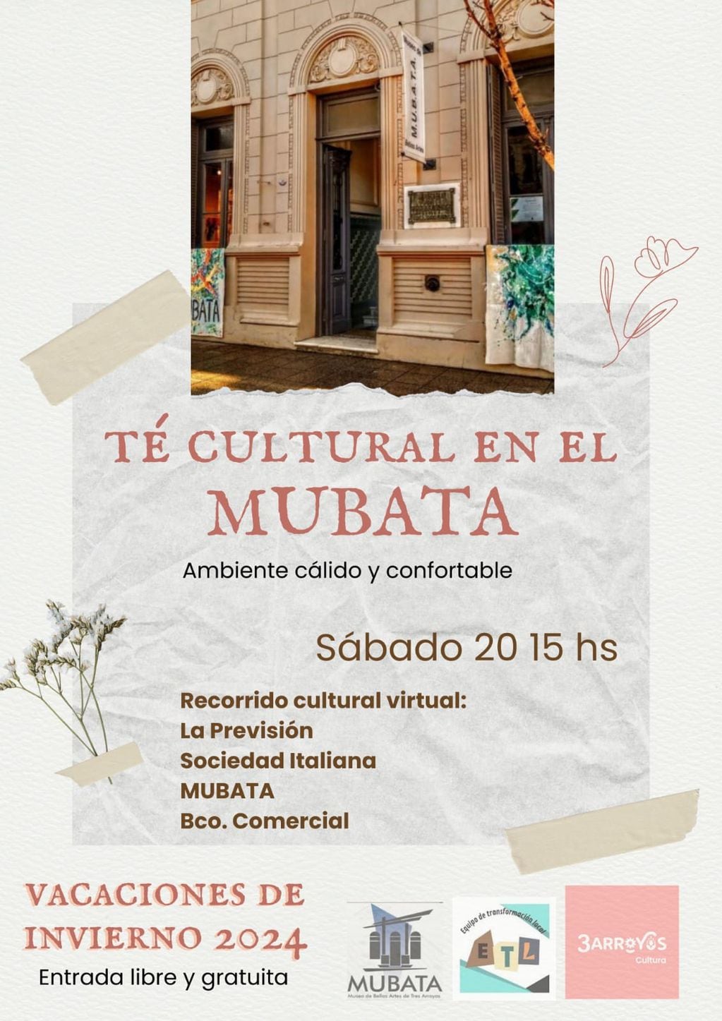 Té Cultural en el Museo de Bellas Artes de Tres Arroyos