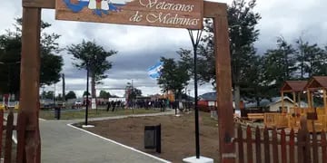 Inauguración Plazoleta "veteranos de Malvinas"