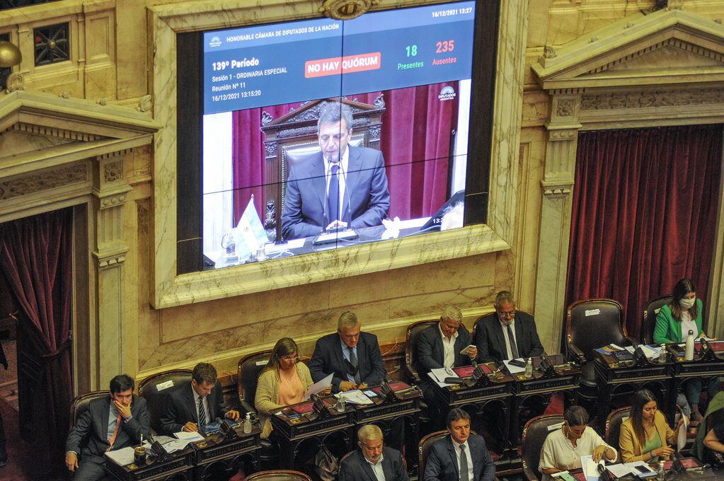 Congreso de la Nación, Cámara de Diputados, Presupuesto 2022. Foto: Federico López Claro