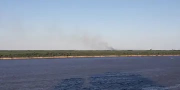 Incendios en las islas frente a Rosario