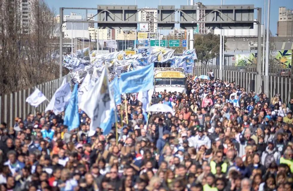 El inicio de la marcha por Cristina Kirchner: Puente Pueyrredón desde Avellaneda