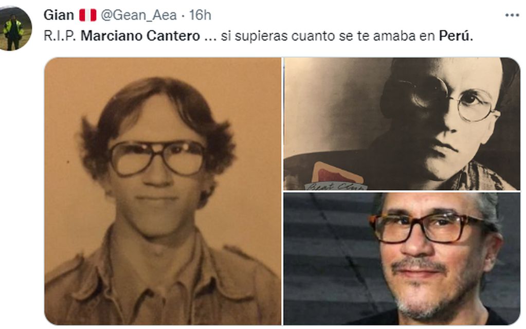 Dolor en Perú por la muerte de Marciano Cantero.