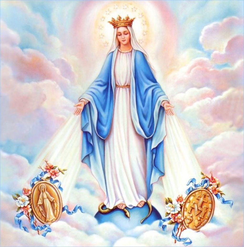 Representación de la Virgen de la Medalla Milagrosa (web)